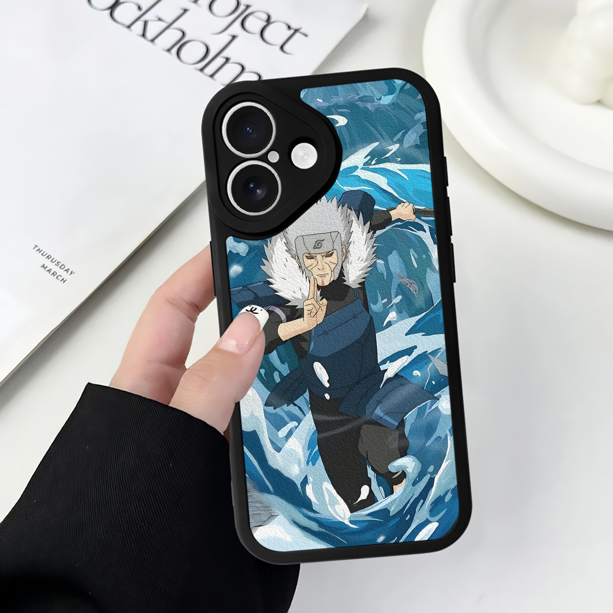 （画像用） NARUTO -ナルト- NARUTO -ナルト- 疾風伝 【iPhone 16シリーズ対応】シリコンスマホケース（レザー調） 材質：シリコン